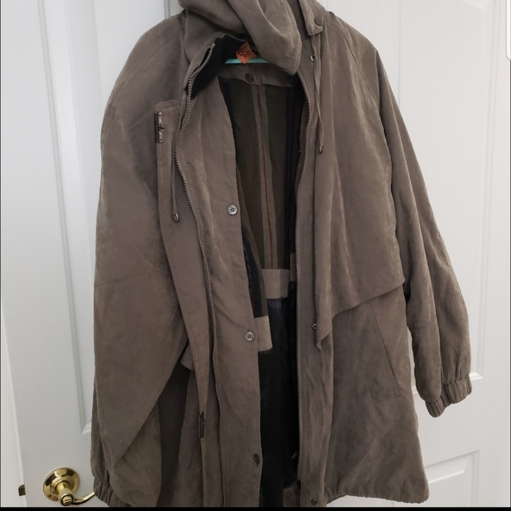 Thick, insulated coat/rain coat